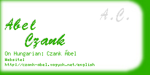 abel czank business card